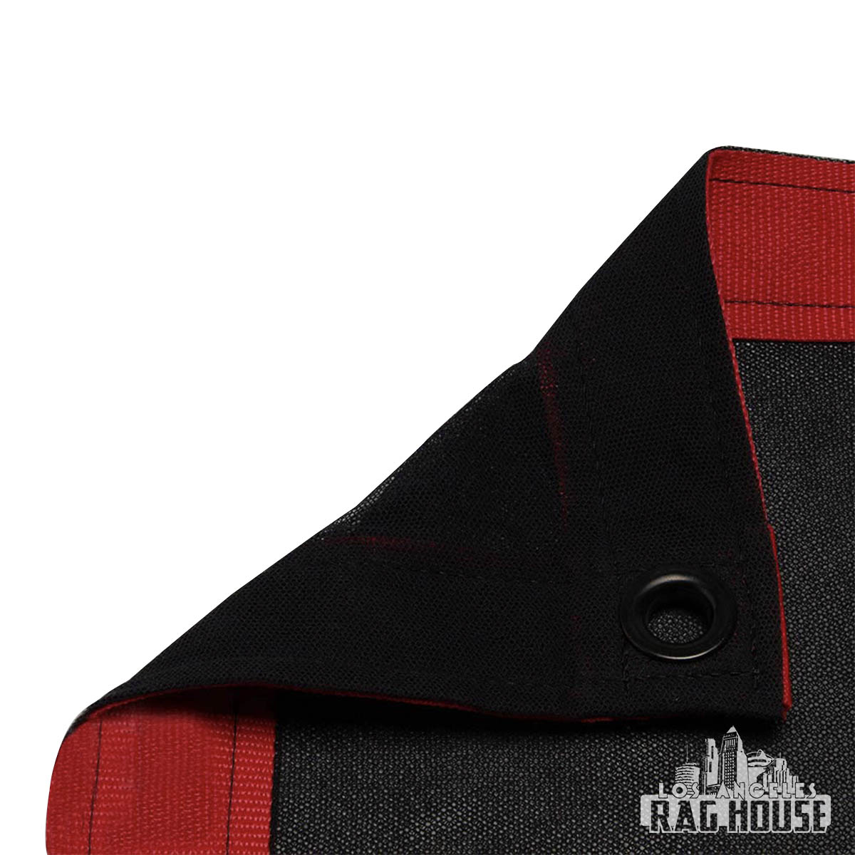 Double Scrim Black by LA Rag House - scrim weave detail
