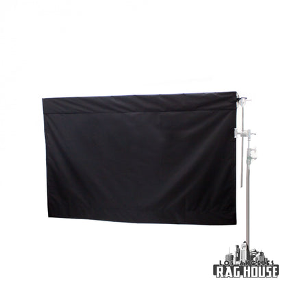 Full Grid Silent Wag Flag Cover Roll-Out by LA Rag House - cover rolled out on wag flag frame