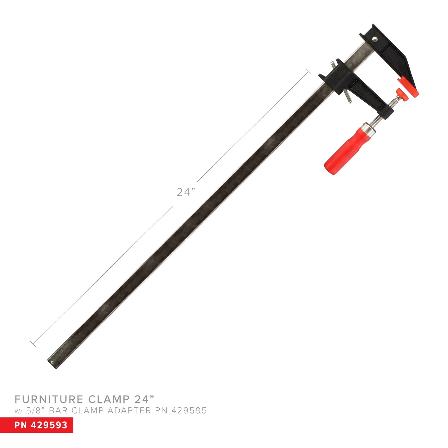 Furniture Clamps with 5/8" Bar Clamp Adapter 6"-36" lengths - Grip Support Store