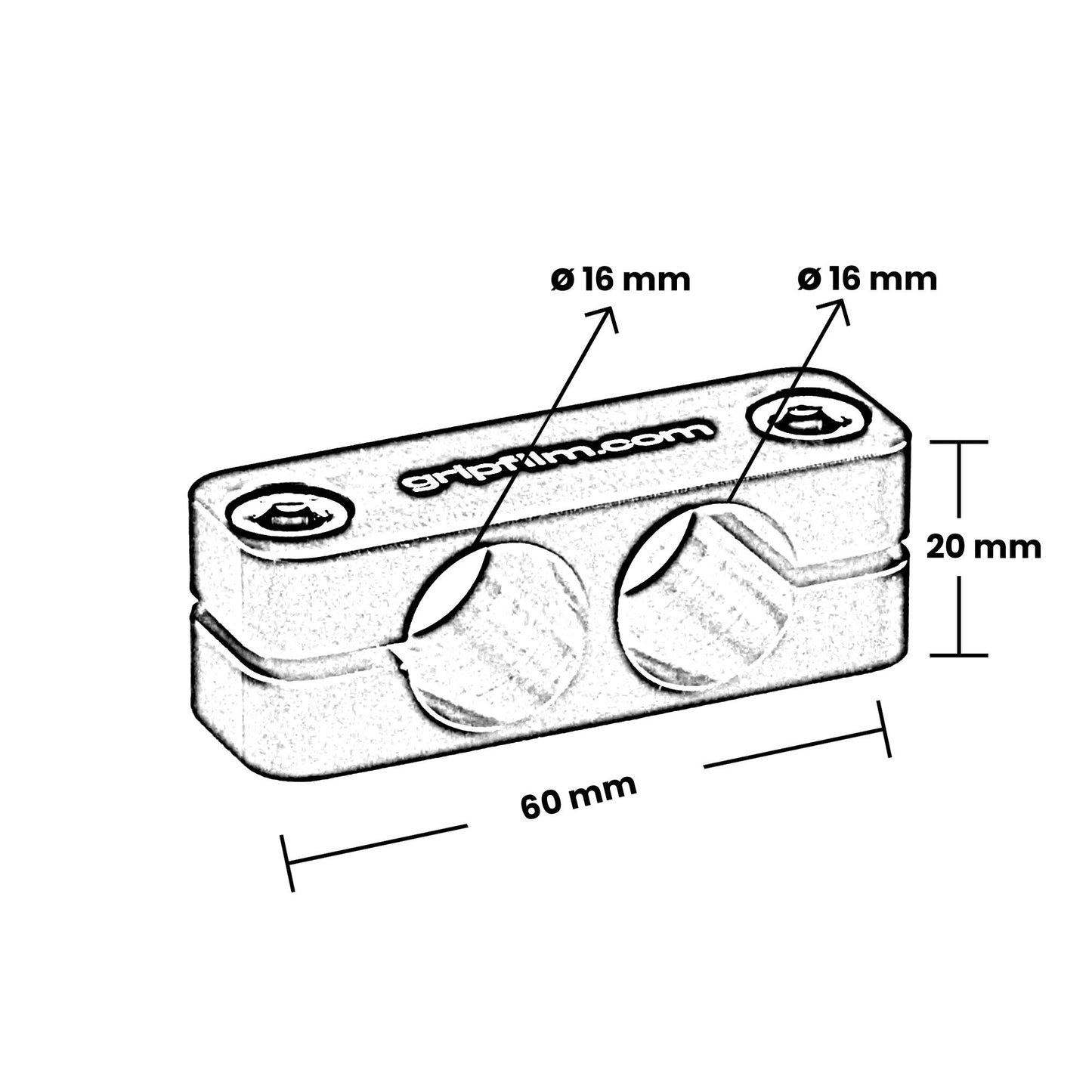 16mm 5/8 PARALLEL CLAMP SET - Grip Support Store