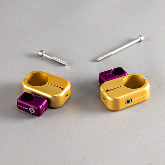 20mm - 34mm  SWIVEL CLAMP SET - BLACK TEK SUCTION CUPS - Grip Support Store