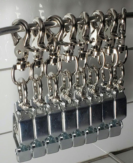 Heavy Duty Steel Silver Glove Clip: