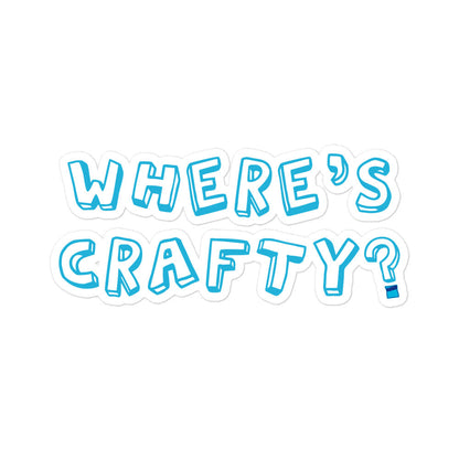 Where's Crafty Sticker - Grip Support Store