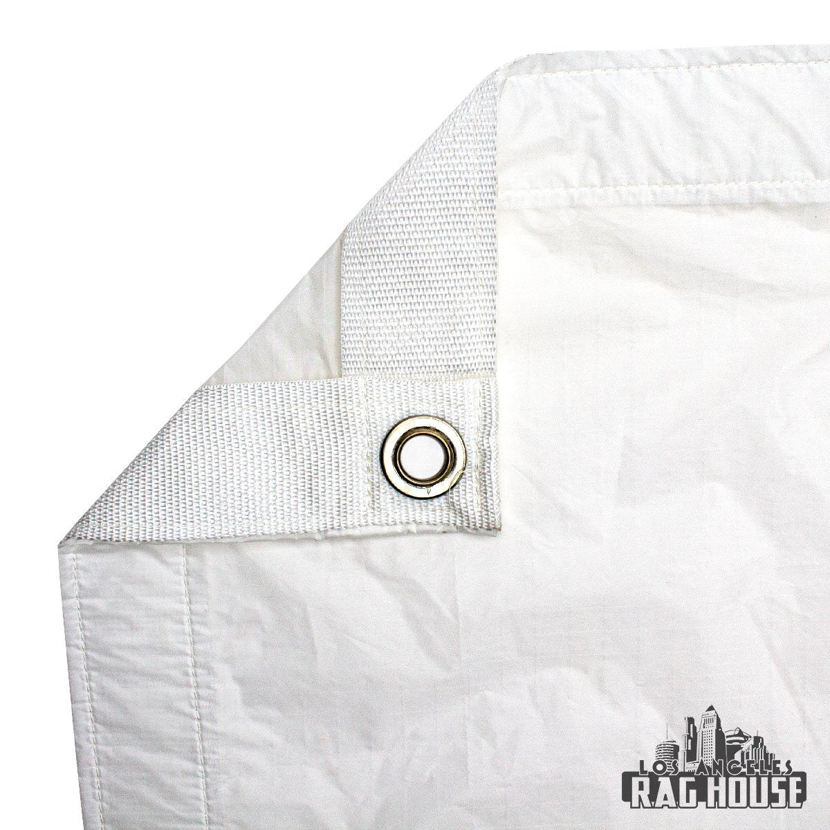 1/4 Grid Noisy White by LA Rag House