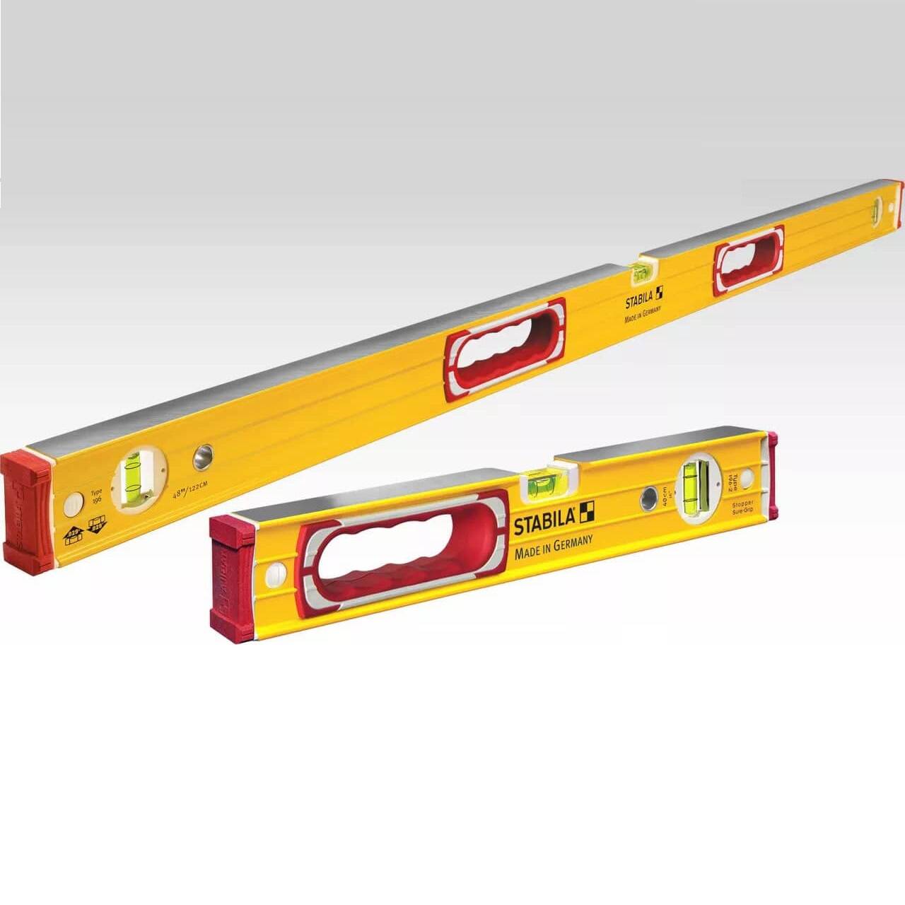 Stabila 37816 Type 196, 48 inch plus 16 inch Heavy Duty Spirit Level Set - Grip Support Store