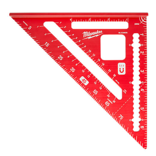 Milwaukee MLSQM070 7" Magnetic Rafter Square - Grip Support Store