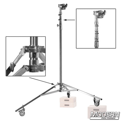 Hi-Hi Roller Stand with Rocky Mountain Leg and 4-1/2" Grip Head