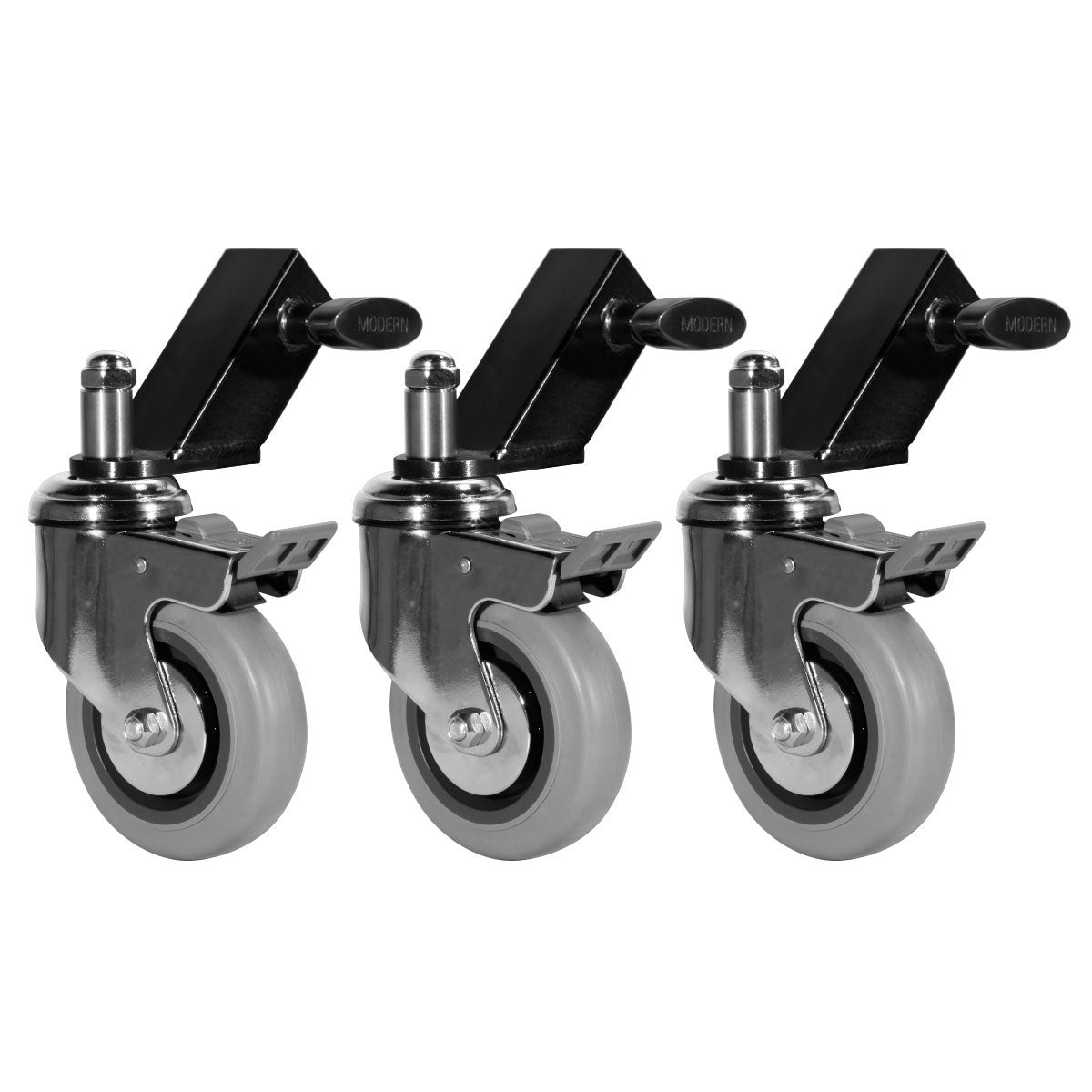 Wheels for Mambo Stands (Set of 3 Wheels & Slip on Adapters)