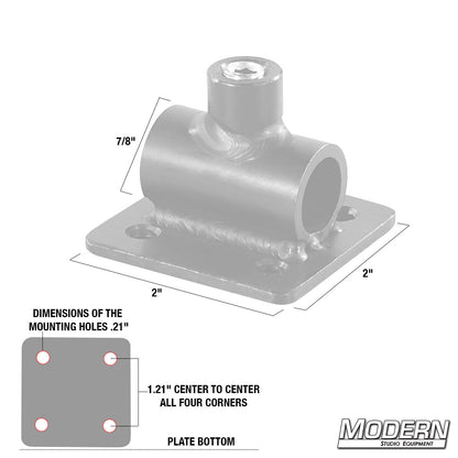 Horizontal 5/8" Receiver Plate