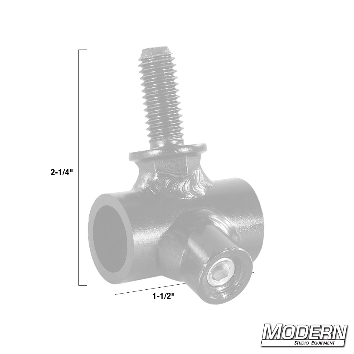 5/8" Receiver to 3/8" Horizontal Male Thread