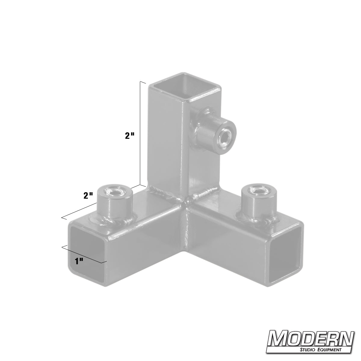 3-Way Pass Through Corner for 3/4" Square Tube