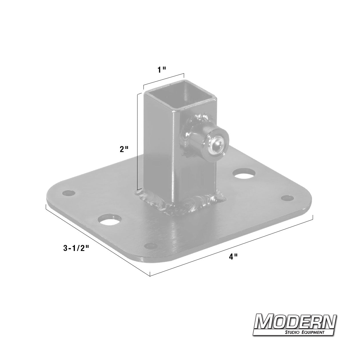 Flange Base for 3/4" Square Tube