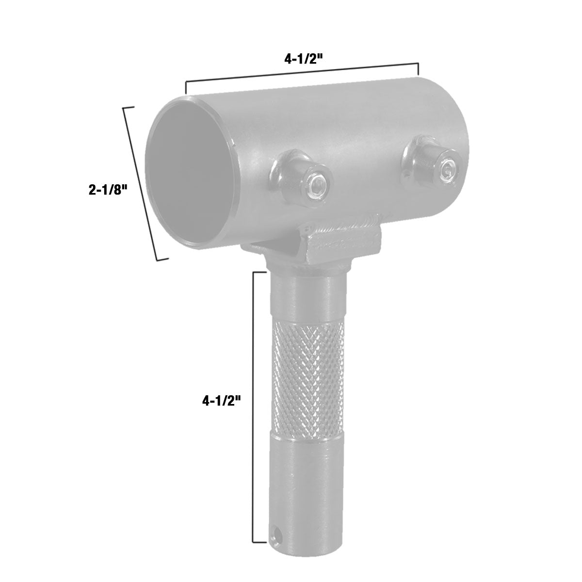 Slider with Junior Male for 1-1/2" Speed-Rail®