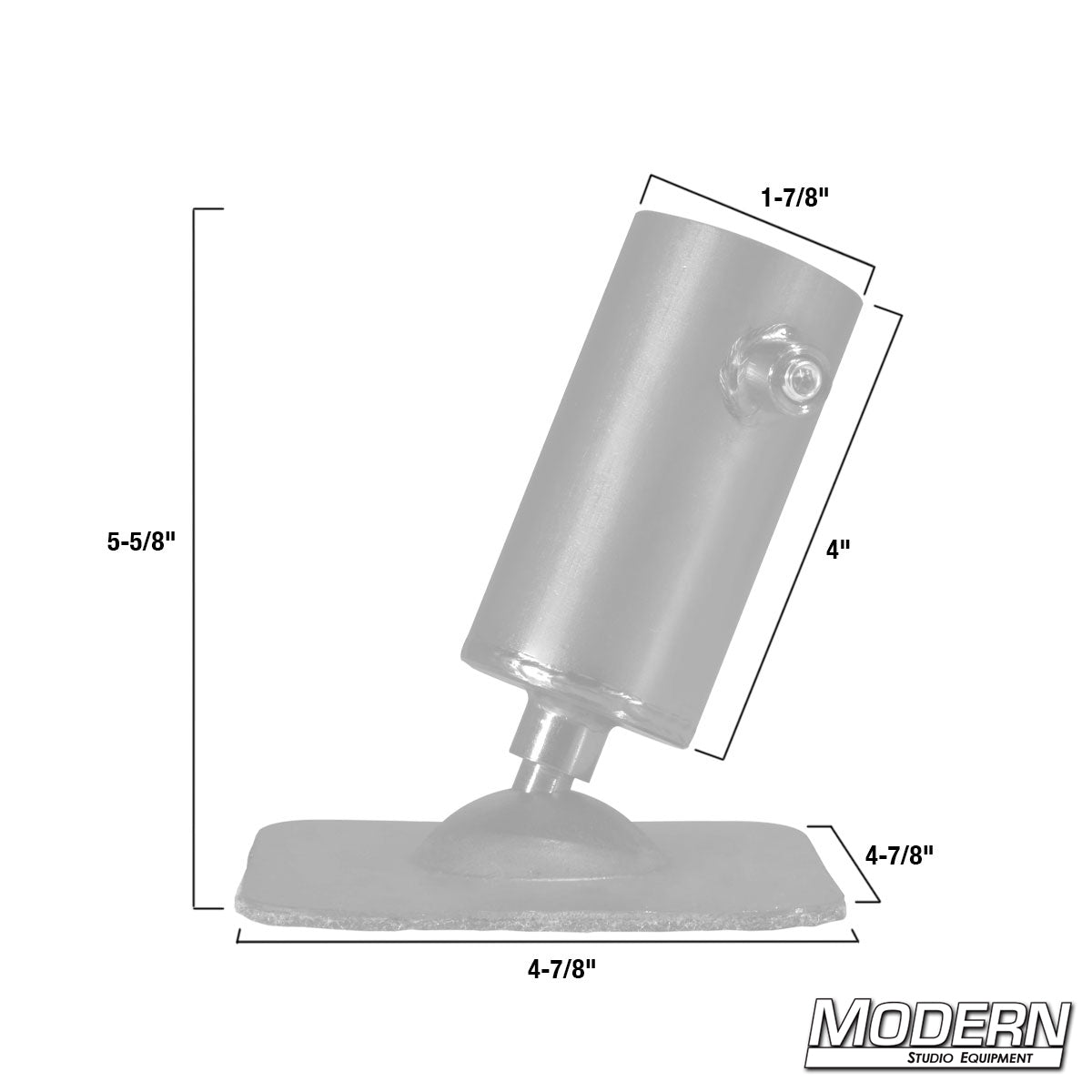 Pipe Flange Base with Swivel for 1-1/4" Speed-Rail®