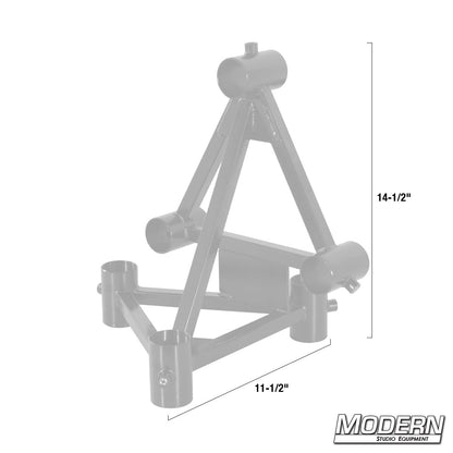 Pass Through Vertical Pipe Truss Corner for 1-1/4" Speed-Rail®