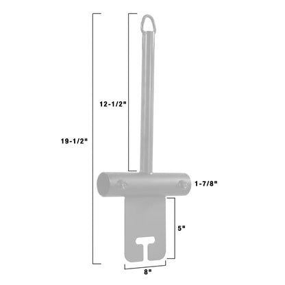 Center Post with Ear for Pipe Boom Kit for 1-1/4" Speed-Rail®