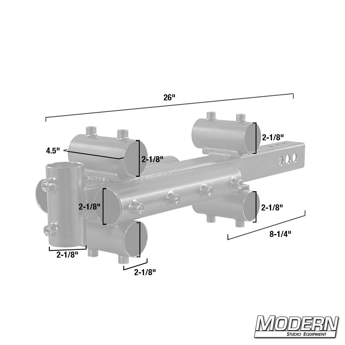 Large Trailer Hitch Adapter for 1-1/2" Speed-Rail®