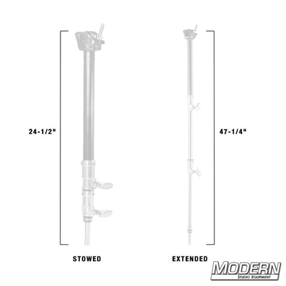 Grid Clamp with Baby Double Riser Telescoping Arm