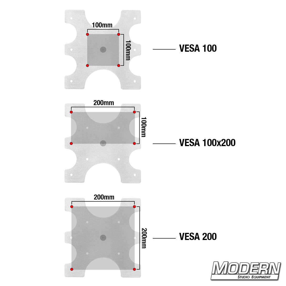 Super VESA 200 with Swivel Monitor Mount