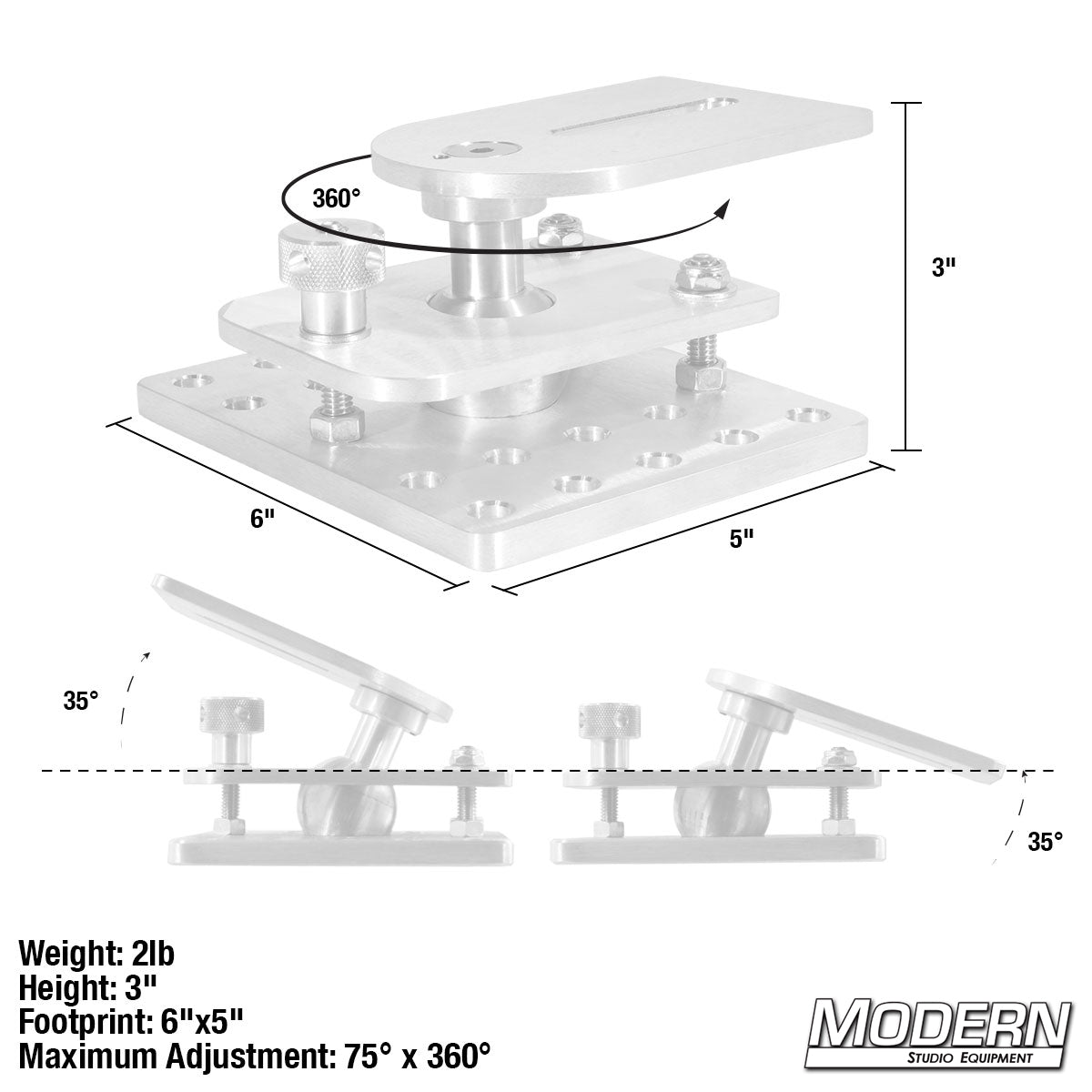 Mini Ball Camera Leveling Mount