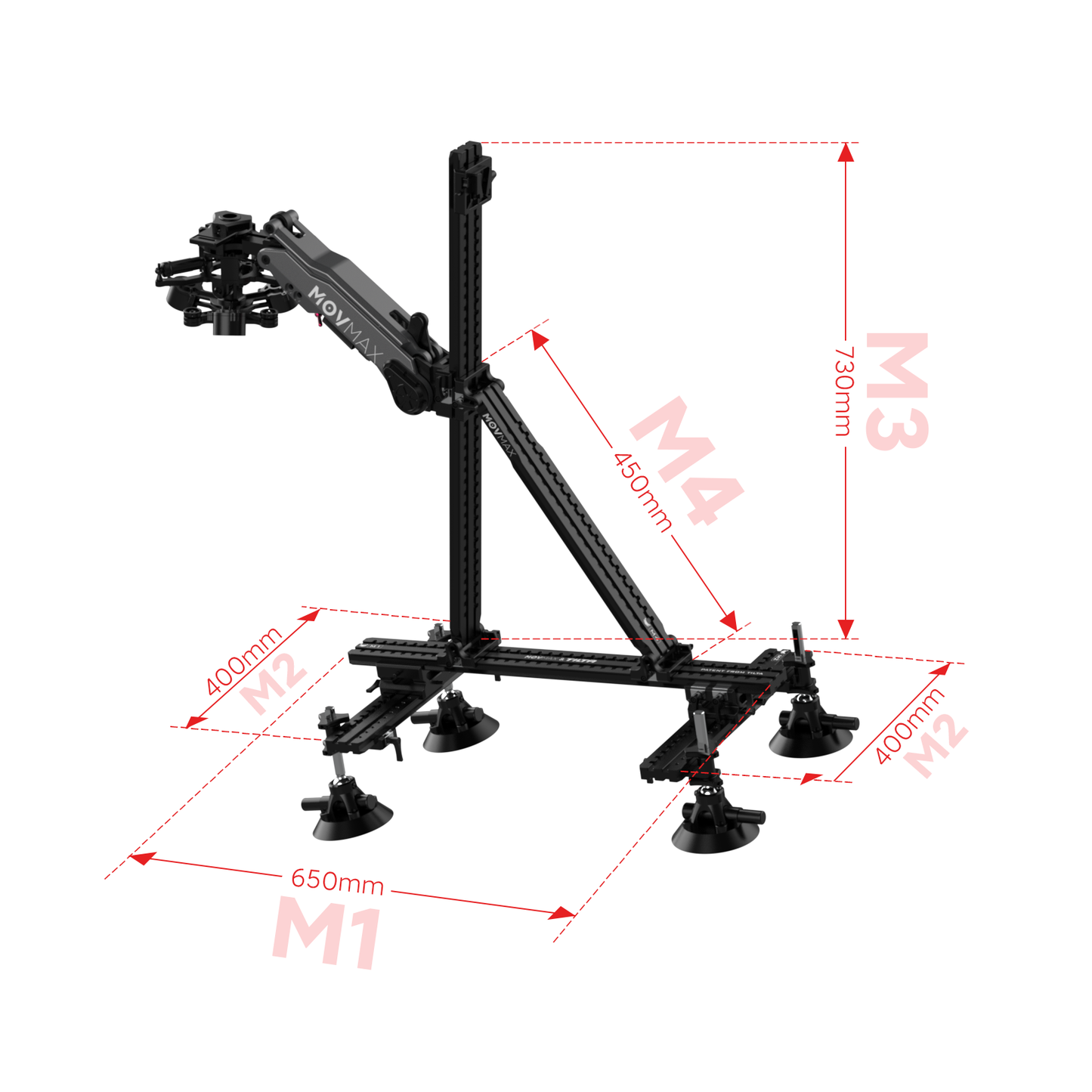 MOVMAX Double Sided Dovetail Plate(M1) for N2 Arm Mini