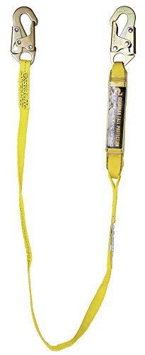 6-Foot Single Leg Shock Absorbing Lanyard By Guardian