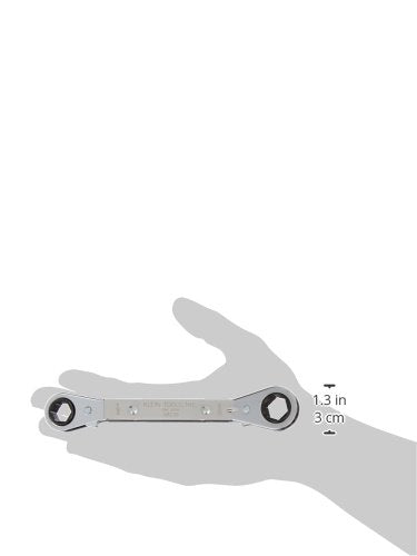 Offset Box Wrench, 1/2 x 9/16 Ratcheting, Fully Reversible