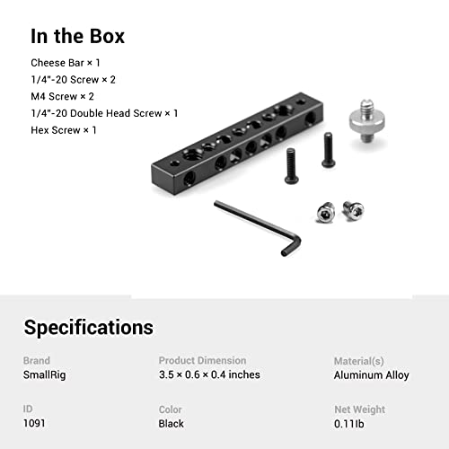 Cheese Bar with Multiple Threaded Holes