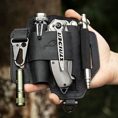 Black Leather Multitool Pouch