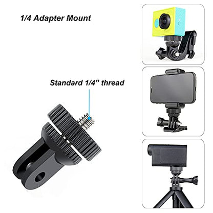 GoPro Mount 1/4-20 Screw Adapter, Tripod and Cold Shoe Mount