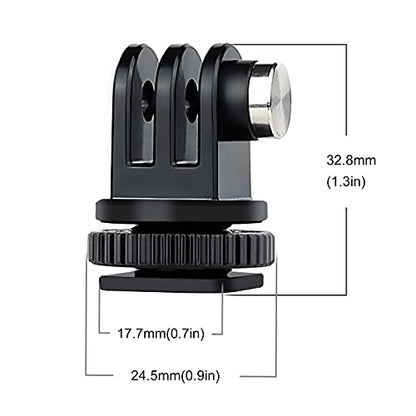 GoPro Mount 1/4-20 Screw Adapter, Tripod and Cold Shoe Mount