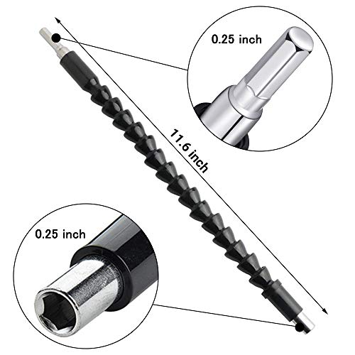 Flexible Drill Bit Extension 2pc