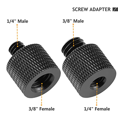 2 Pack-1/4" Male to 3/8" Female and  3/8" Male to 1/4" Female