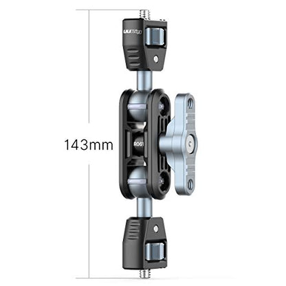 Friction Arm with Ball Head, Dual 1/4" Screw