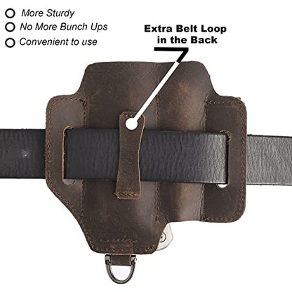 Brown Leather Multitool Pouch