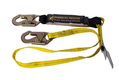 6-Foot Single Leg Shock Absorbing Lanyard By Guardian