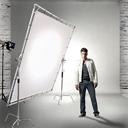 8x8'  Lightweight Collapsible Aluminum Frame, Light Modifier and Scrim Kit