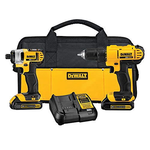 DEWALT 20V Max Cordless Drill Combo Kit, 2-Tool