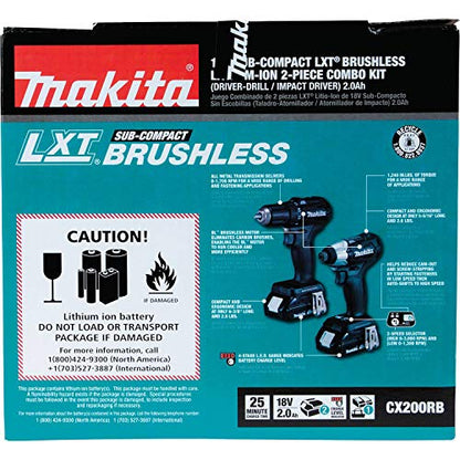 Makita 18V LXT Lithium-Ion Brushless Cordless 2-Pc. Combo Kit