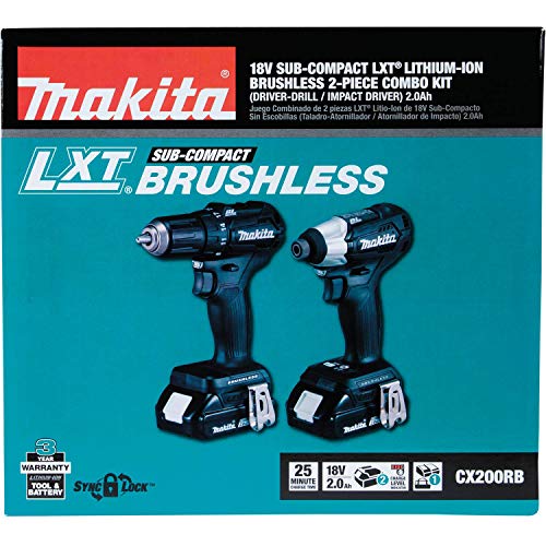 Makita 18V LXT Lithium-Ion Brushless Cordless 2-Pc. Combo Kit