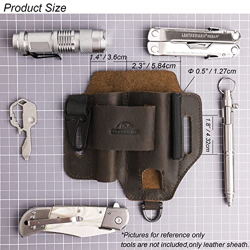 Brown Leather Multitool Pouch