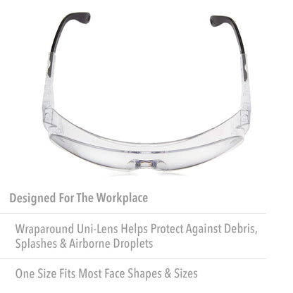 Ultra-Spec Safety Glasses with Clear extreme Anti-Fog Lens