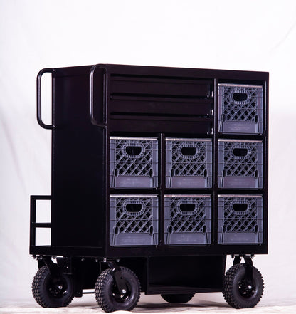 7 Crate Cart With Pipe Organ - without crates