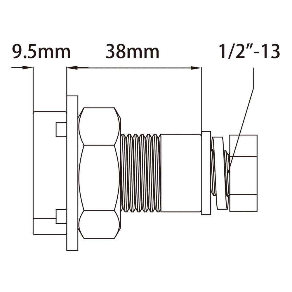 Strut Channel Adapter with 1/2in-13 Nut & Bolt