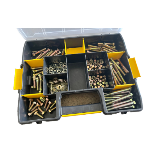 3/8" Grade 8 Nuts & Bolts Kit w/Case