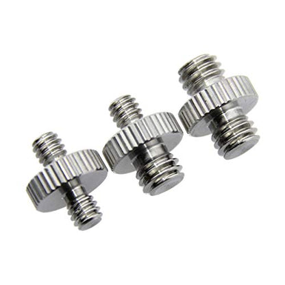 1/4" Male to 1/4" Male & 1/4" Male to 3/8" Male & 3/8" Male to 3/8" Male Thread Screw Adapter - Grip Support Store