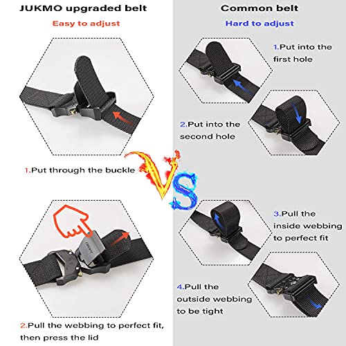 Tactical Rigger Belt,  1.5" Nylon Web Work Belt with Heavy Duty Quick Release Buckle - Grip Support Store