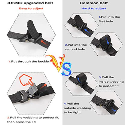 Tactical Rigger Belt,  1.5" Nylon Web Work Belt with Heavy Duty Quick Release Buckle - Grip Support Store