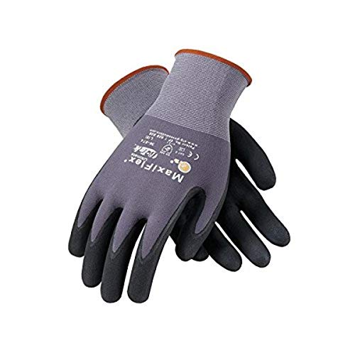MaxiFlex Gloves, Gray, XL (Pack of 12) - Grip Support Store