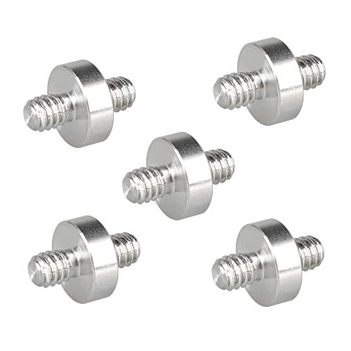 1/4"-20 Male to 1/4"-20 Male Thread Double-Ended Screw Adapter (5 Pieces) - Grip Support Store